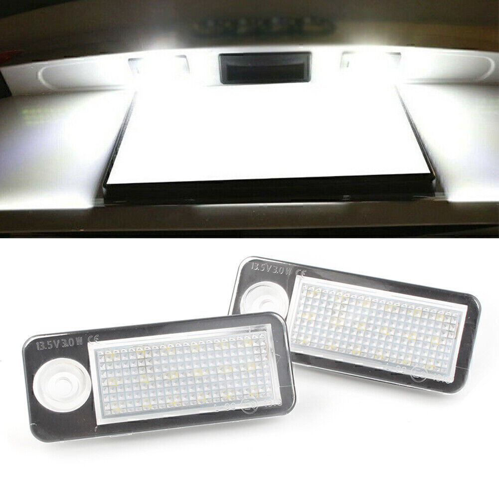2X White LED Number License Plate Light For 1998-2005 4B Avant/Wagon for Audi A6 C5