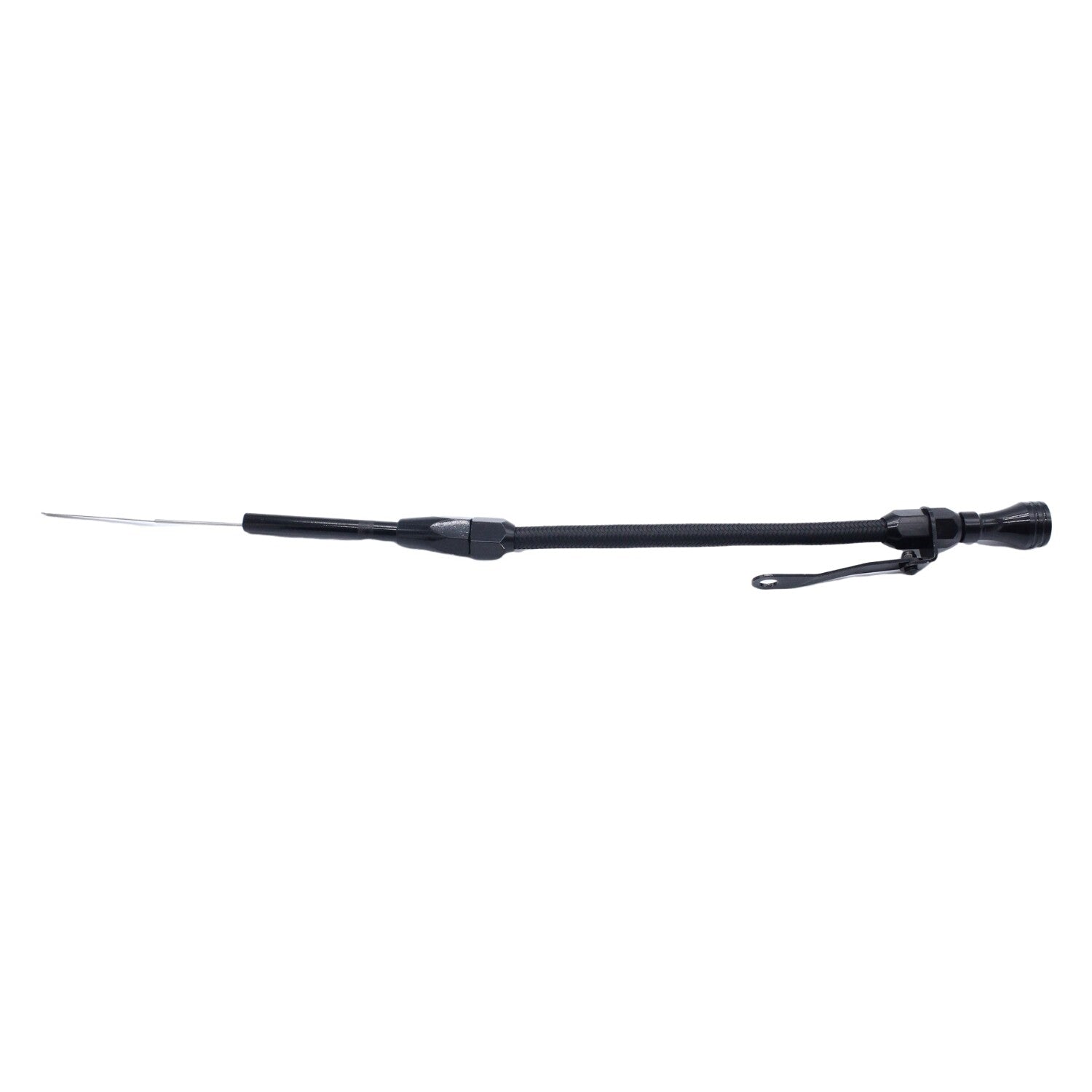 Flexible Braid Black Aluminum Knob Engine Dipstick For 1980-02 Small Block for Chevy