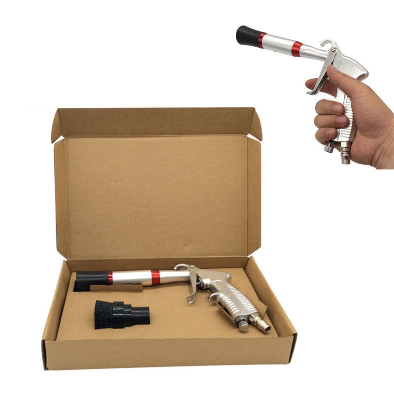 Universal kit for car dry air cleaning with pneumatic spray for dirt removal - n