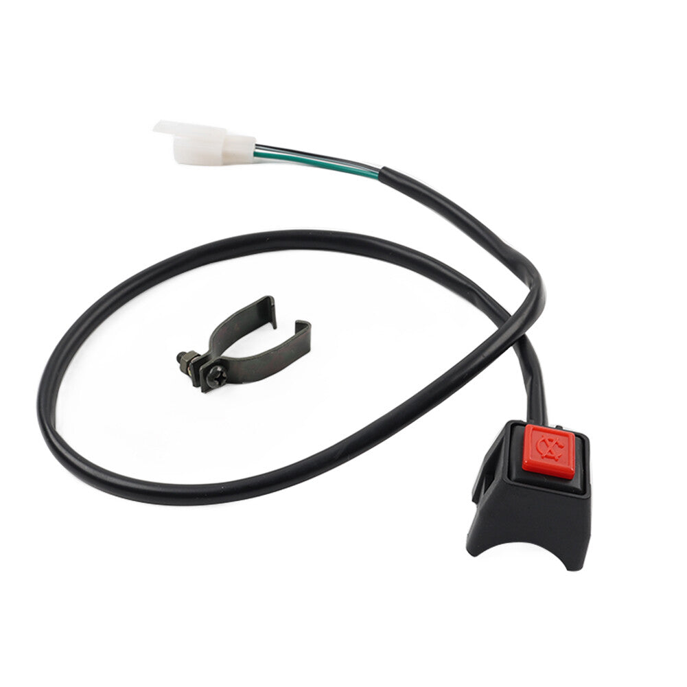 Motorcycle 7/8 Kill Stop Switch On Off Button For Universal ATV Dirt Bike