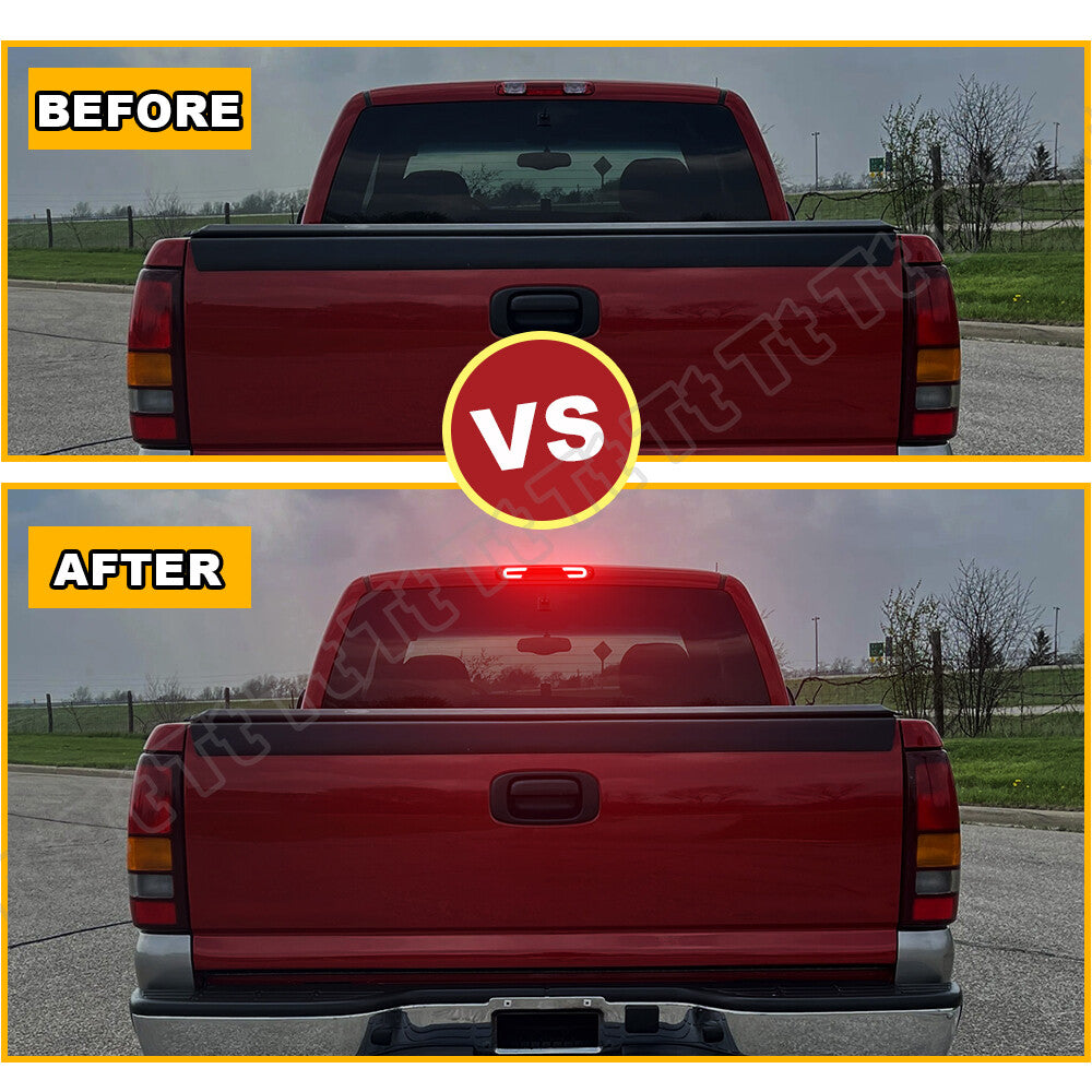 Suitable for 99-06 for Chevrolet Silverado for GMC for Sierra 2500 1500 3500HD LED third brake light Q