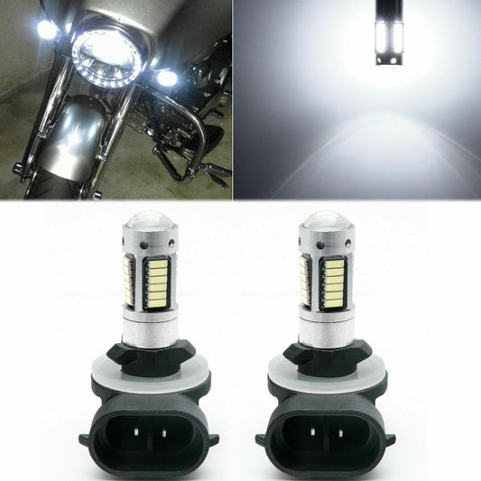 Xenon white 881 LED pass-through spotlight bulb suitable for Harley Davidson Electra Glide Q