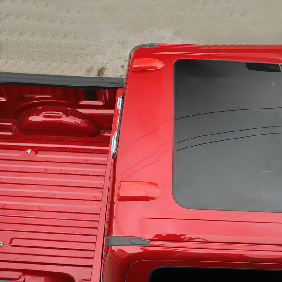 2PCS Car Roof Antenna Base Cover Trim For F150 21-23 Accessories Red v
