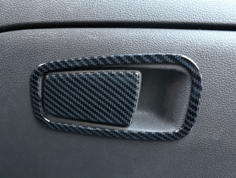 for Hyundai for Tucson 2017-2018 Carbon Fiber for Co -Pilot Storage Box Handle Bowl Trim n