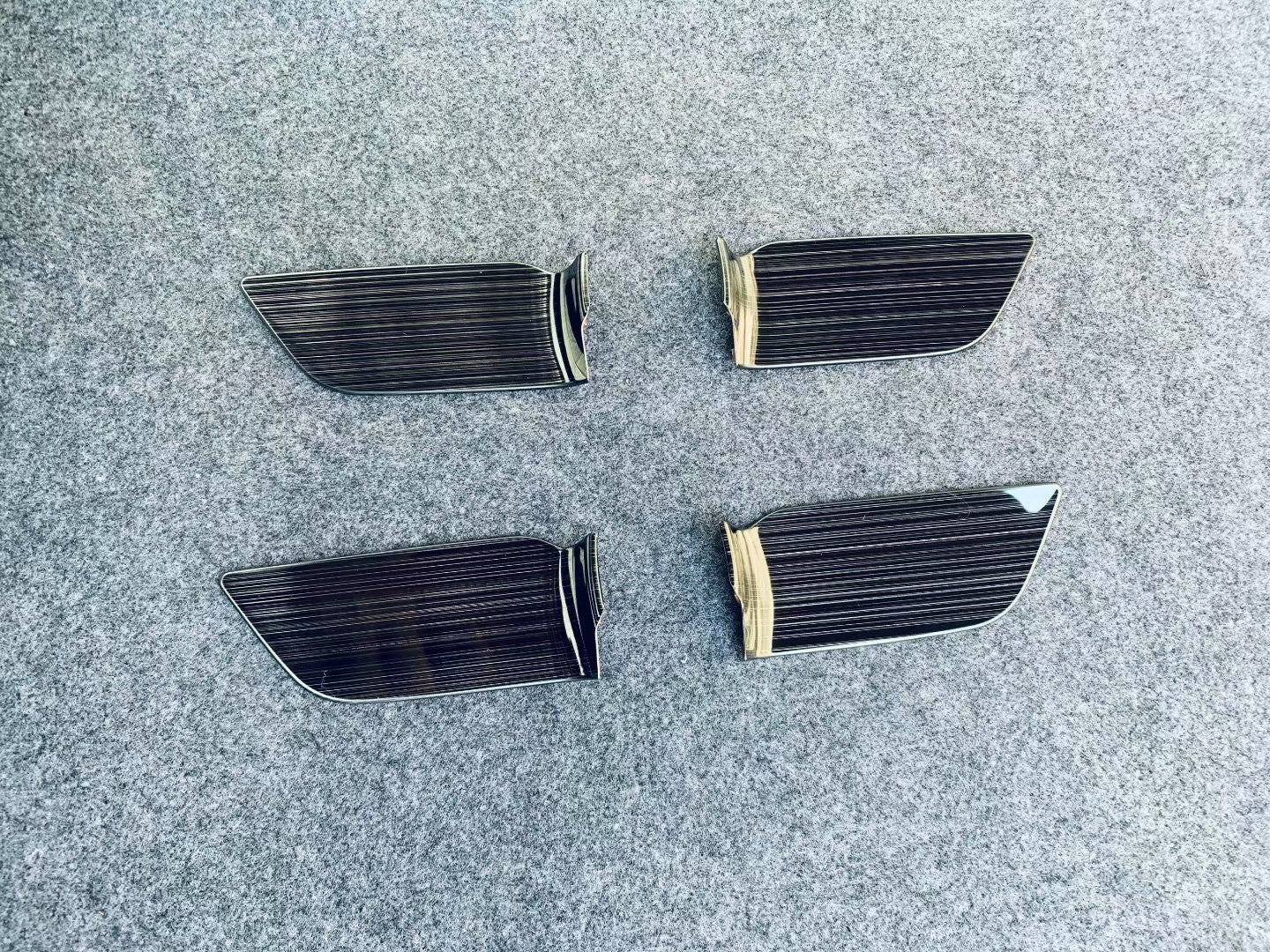 3Pcs Piano Black Navigation Panel Cover Trim for Honda for Civic 8th 2006-2011 v