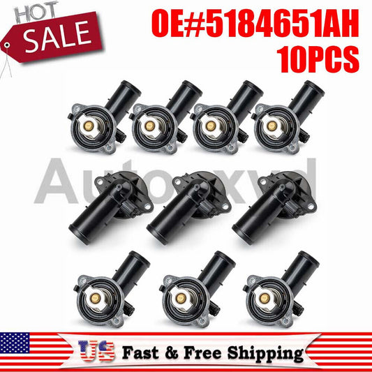 10PCS Thermostat Housing for Jeep Grand Cherokee for Wrangler JK 3.6L 2013-2018 16 Q