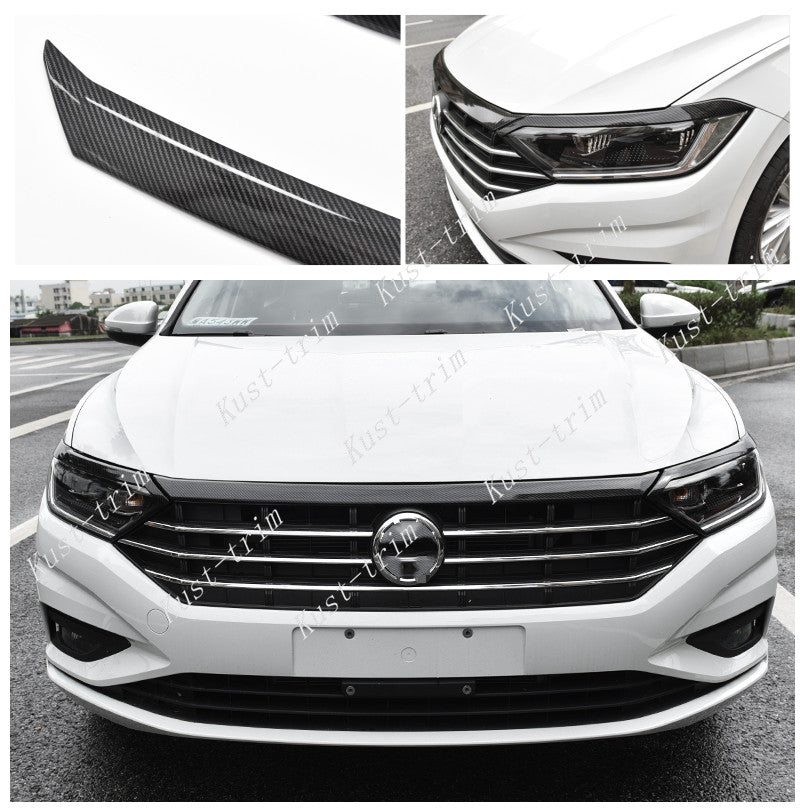 for VW for Jetta Mk7 2021 Front Hood Bonnet Molding Cover trim ABS carbon fiber n