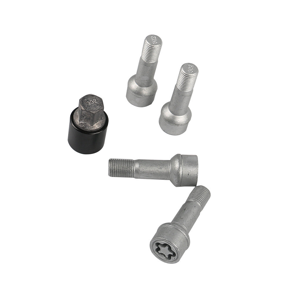 5pcs A0019901707 M14x1.5x45 Wheel Set Studs Lugs Long Safety Bolts Fits for Mercedes Q