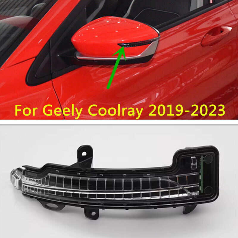 Left Side Rearview Door Mirror Turn Signal Lamp Fit for Geely Coolray 2019-2023
