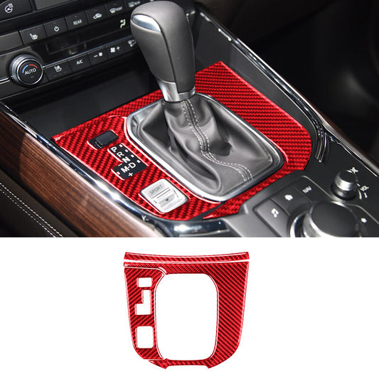 Carbon Fiber Regular Radio Panel Cover Trim For Outlander 2014-2016 v