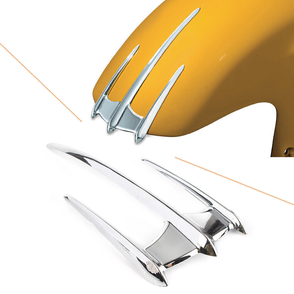 for Honda Goldwing GL1800 F6B VTX1300/1800 Chrome Front Fender Accent Decor Trim