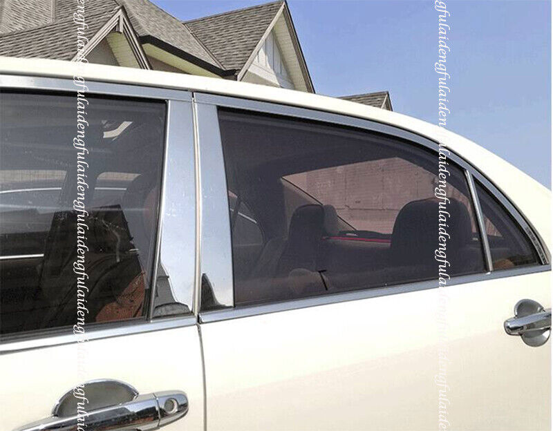 Chrome Pillar Posts for Toyota for Corolla 09-13 6pc Set Door Trim Mirror Cover Kit