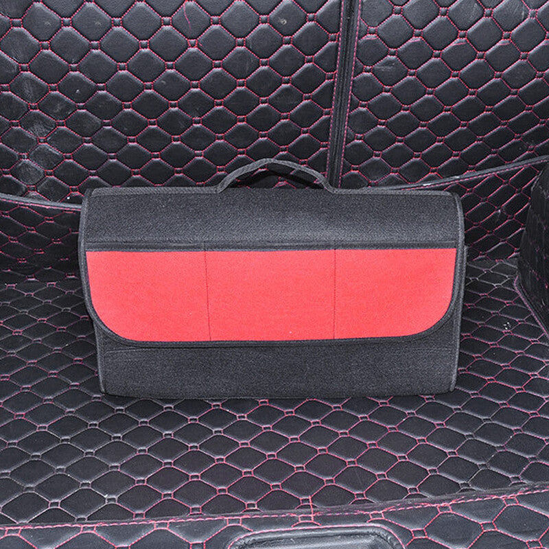1pc folding cargo storage box for car trunk - large capacity storage bag/box n