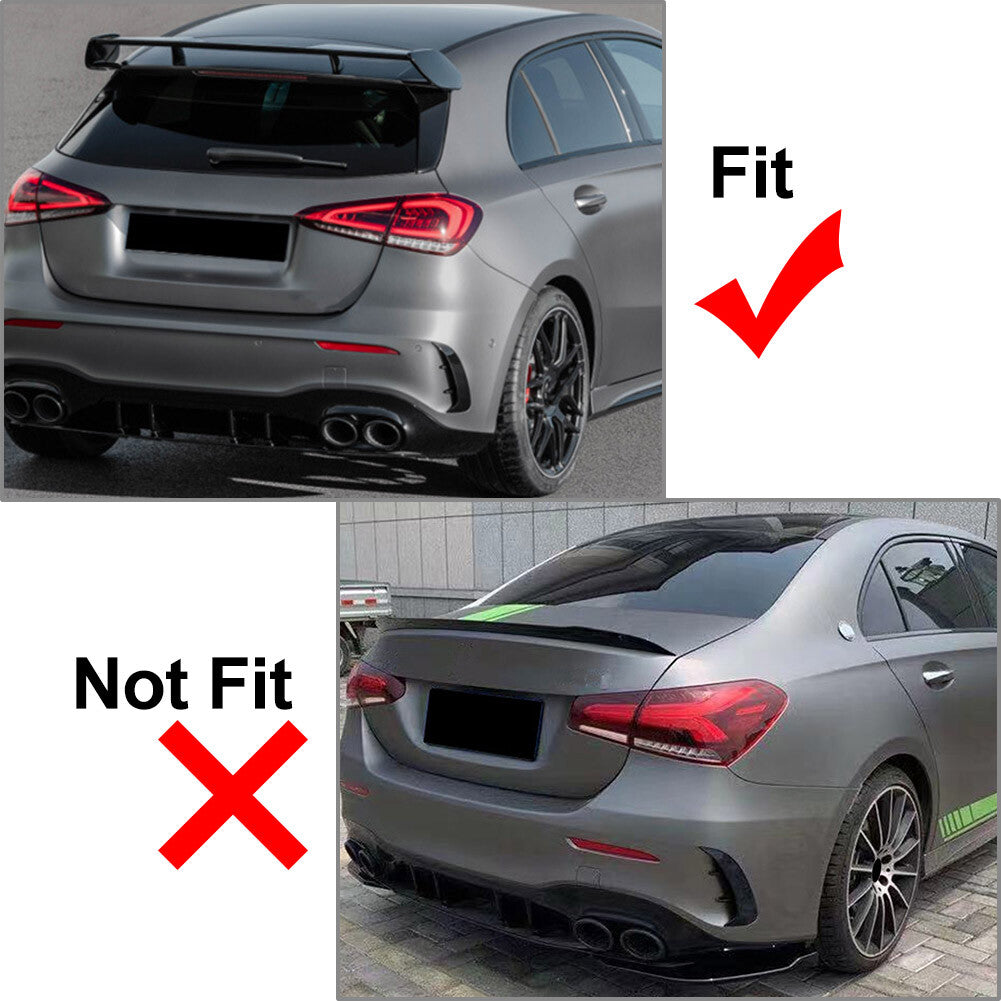 Carbon Rear Bumper Splitter Canard Air Vent Fit for Benz A-class W177 A200 A220 Q