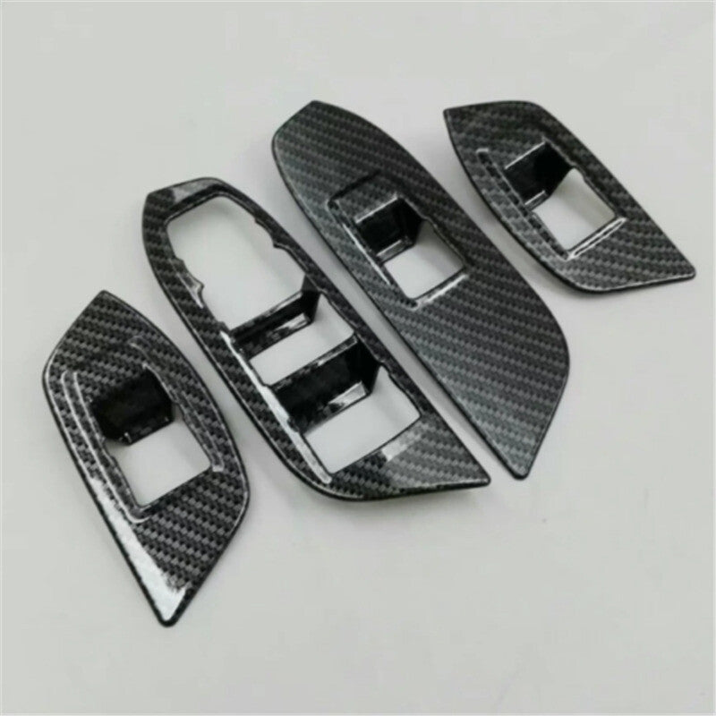 Carbon Fiber Window Lift Switch Panel Cover Trim for Chevrolet Equinox 2017-2021