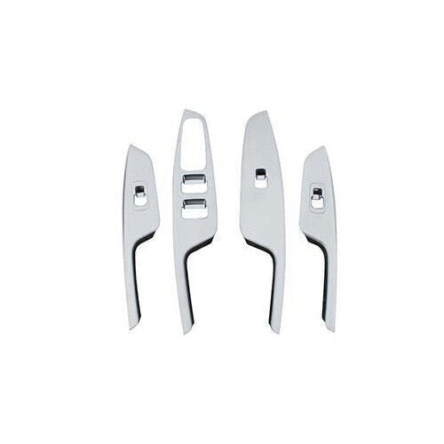 Glass Window Lifting Lock Panel Trim 4 for Kia K5 Optima 2016-2020 Matte Silver