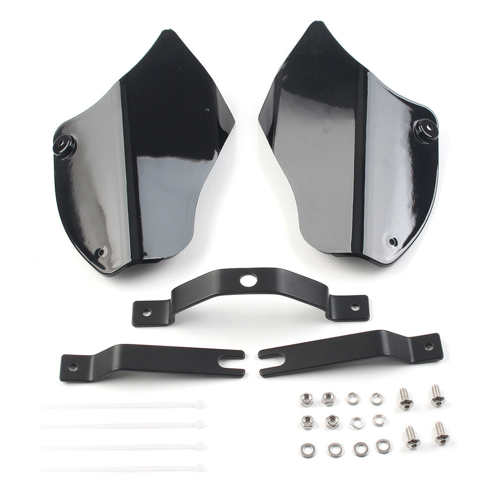 1 Pair ABS Saddle Shields Heat Deflector Fit for Harley Softail Fatboy FLSTF