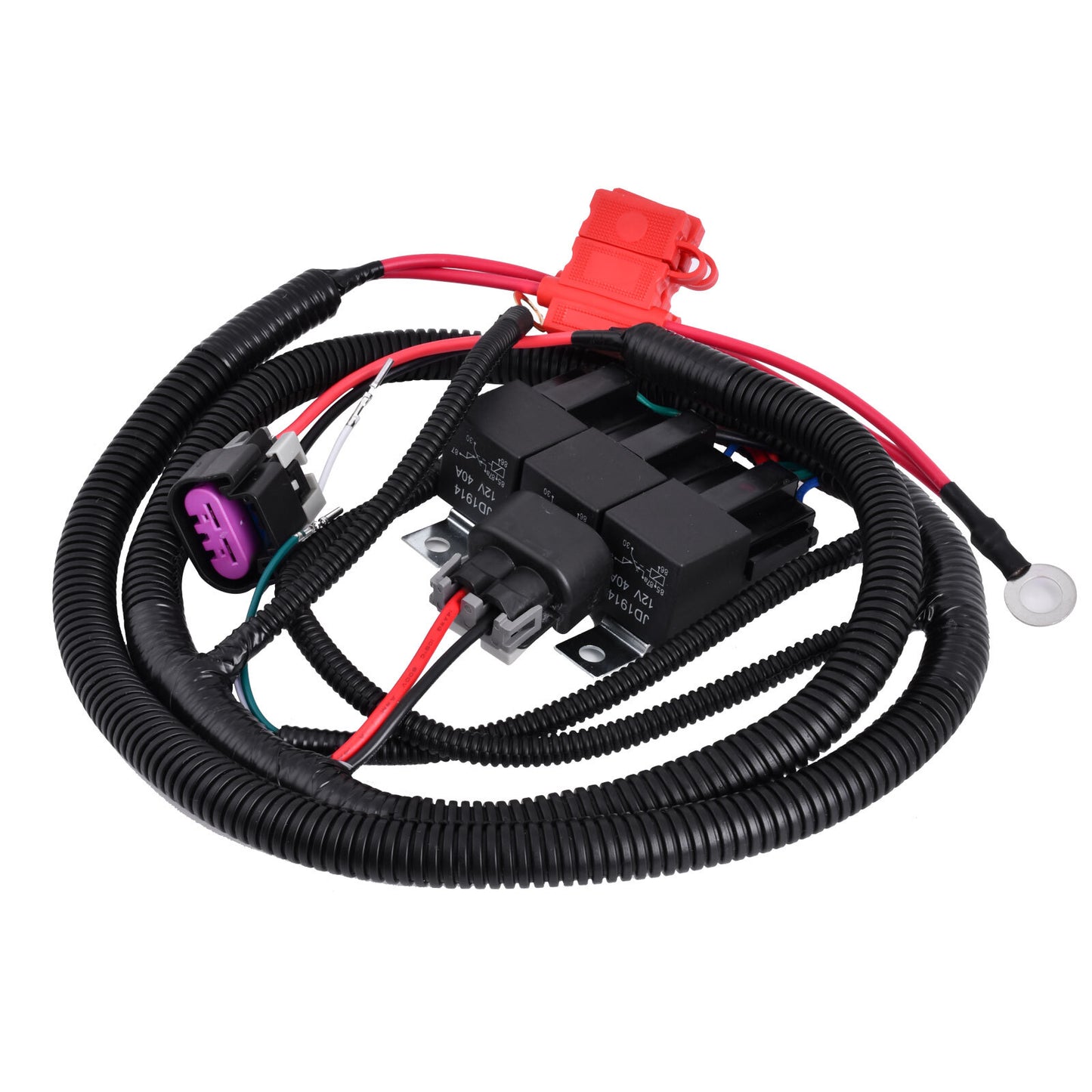 Dual Electric Fan Upgrade Wiring Harness 7L5533A226T For ECU Control 1999â€?006 v