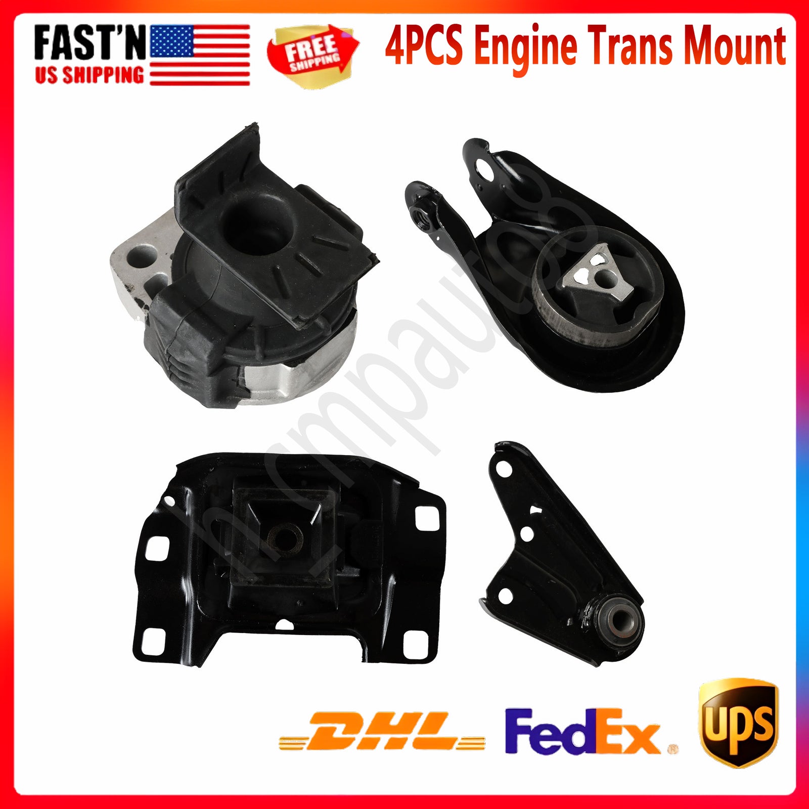 4PC Motor  Trans Mounts Set for Mazda 3 2.0L 2.3L 06-09 A4404 A4405 A4418 A5312
