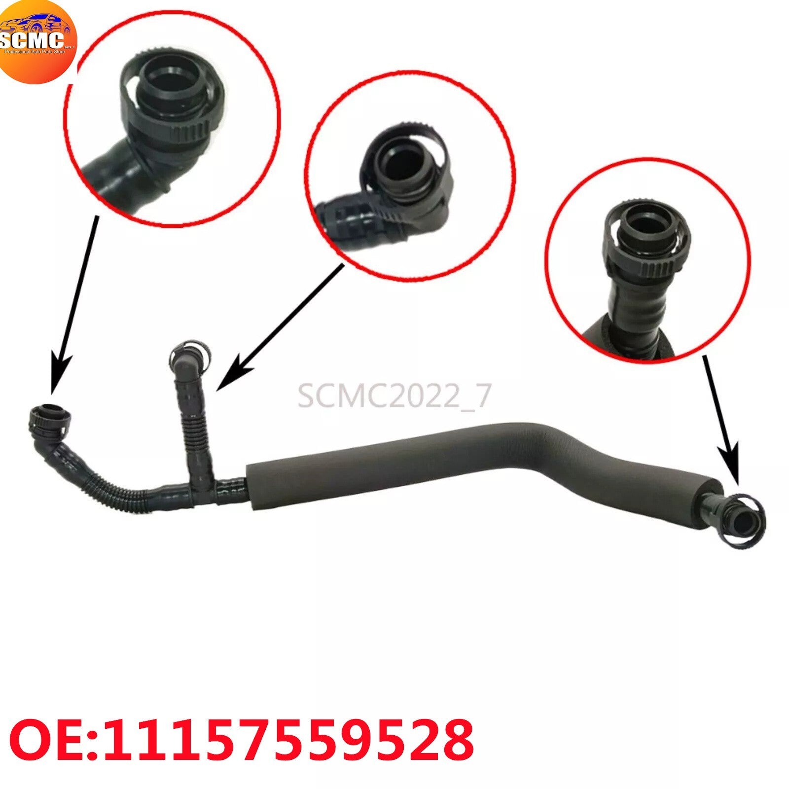 PCV Crankcase Vent Hose 11157559528 for BMW E82 E90 128i 328i 528i X3 X5 Z4 3.0L