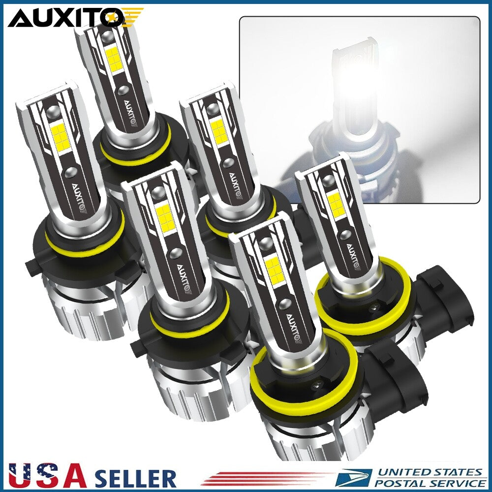 Limo Plus 9005&9006&H11 LED Bulb Combination Headlight Fog Light Kit White High and Low Beam - v