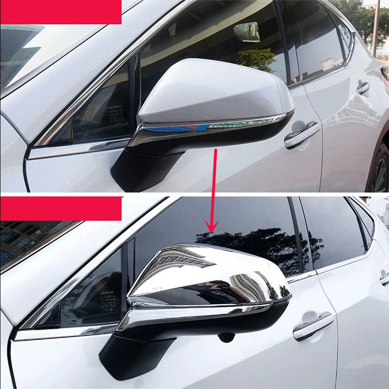 Chrome Side Mirrors Rearview Trim Cover 2PCS for Lexus RX350 RX450H 2017-2022 B n