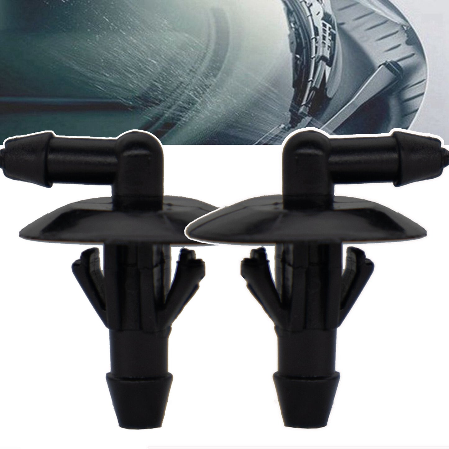 for Mercedes Benz MB Van MB100 MB140 Front Wiper Washer Hose Connector Pair Set Q