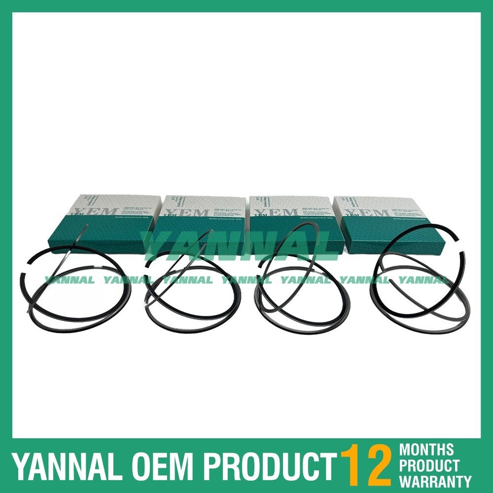 4 new 4M50 Piston Ring Set STD for Mitsubishi