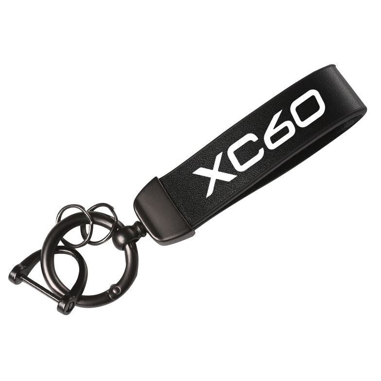 Carbon Fiber Black Red Car Key Chain Key Ring Horseshoe Buckle forting for Audi A5- v