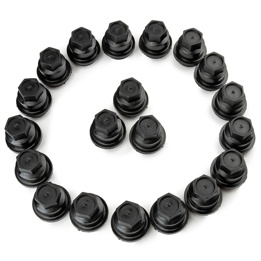 20PC Black Lug NUT Covers Cap for Chevrolet S10 Blazer for GMC Jimmy Sonoma 15661036 Q