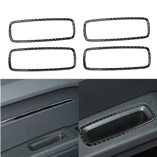 4pcs Carbon Fiber Door Handle Cover Trim for Dodge Journey 2009-2010 SXT SE