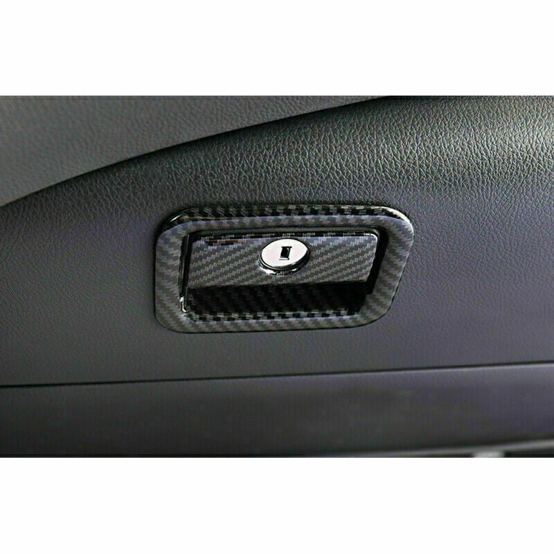 for Toyota for Camry 2018-2022 Carbon Fiber for Co -Pilot Storage Box Handle Cover Trim