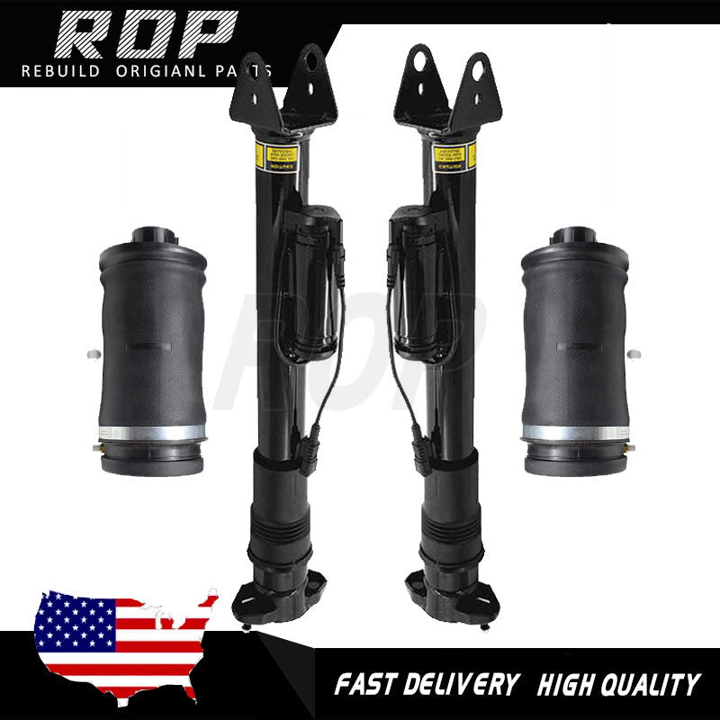 4PCS for Mercedes X/W164 GL450 ML350 Rear Air Suspension Struts with ADS Springs