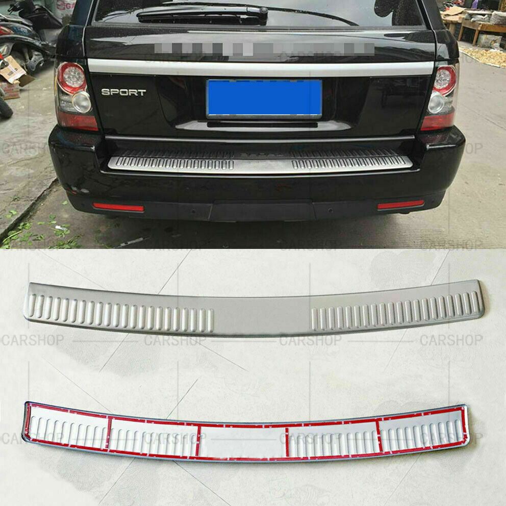1P Rear Bumper Protector Trunk Scuff Plate Cover for Range Rover Sport 2006-2013