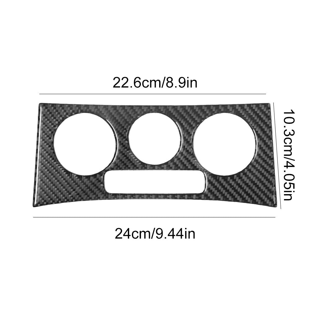 Red Carbon Fiber Center Control Console Cover Trim for Panamera 2010-16 v