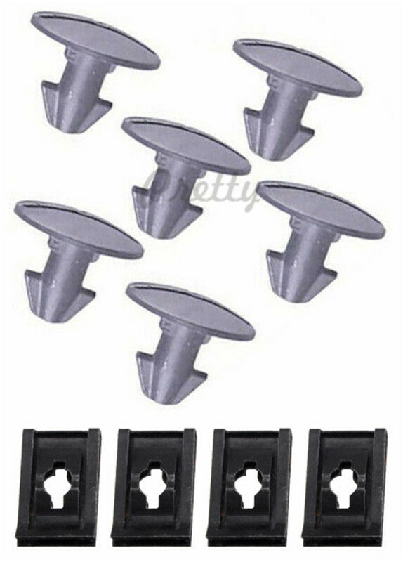 Set of 10 Lower Engine Cover Pin Screw+Access Clip for Honda Accord for Civic CRV