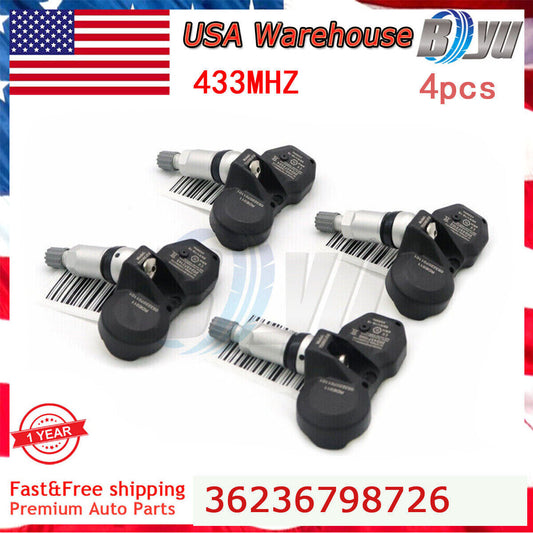 4x TPMS SENSOR Tire Pressure Sensor for BMW for Mini Cooper for Rolls-Royce 36236798726