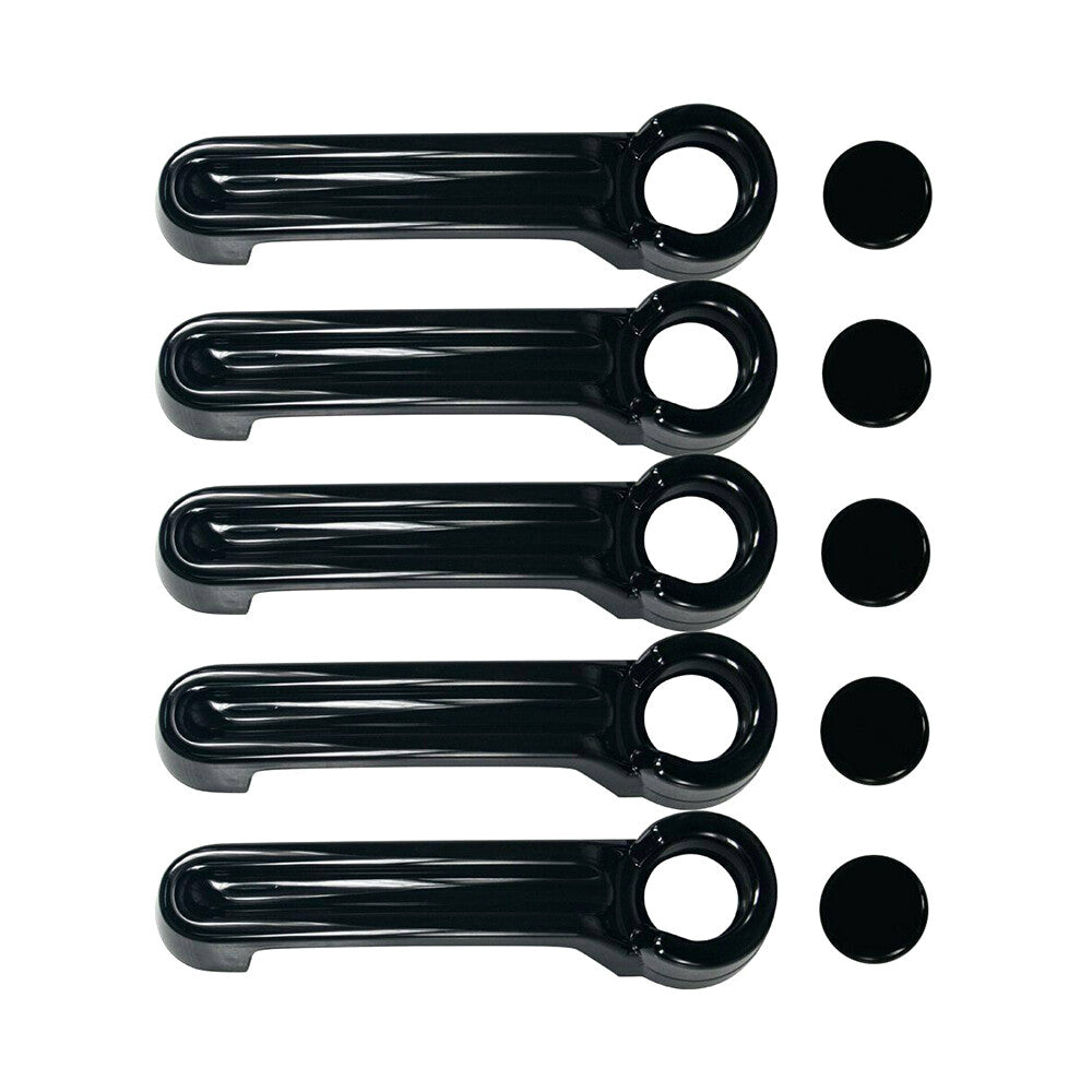 10pcs Outer Door Handle  Tailgate Cover Trim for 07-17 for Jeep for Wrangler JK 4-Door