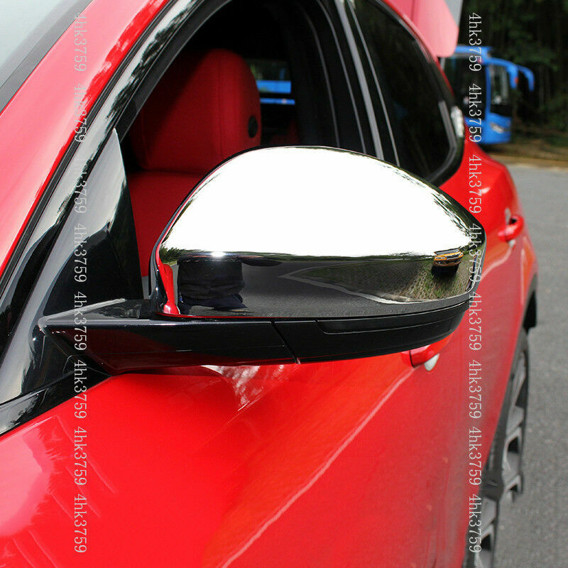 2X for Jaguar E-PACE 2018-2020 2021 Chrome Side Door Rearview Mirror Cover Trim