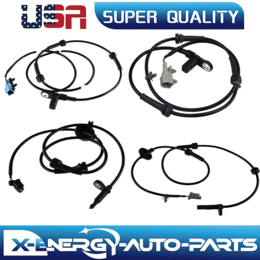4 ABS Wheel Speed Sensor Front Left Right Fits for Nissan Quest 2004-2009 V6-3.5L