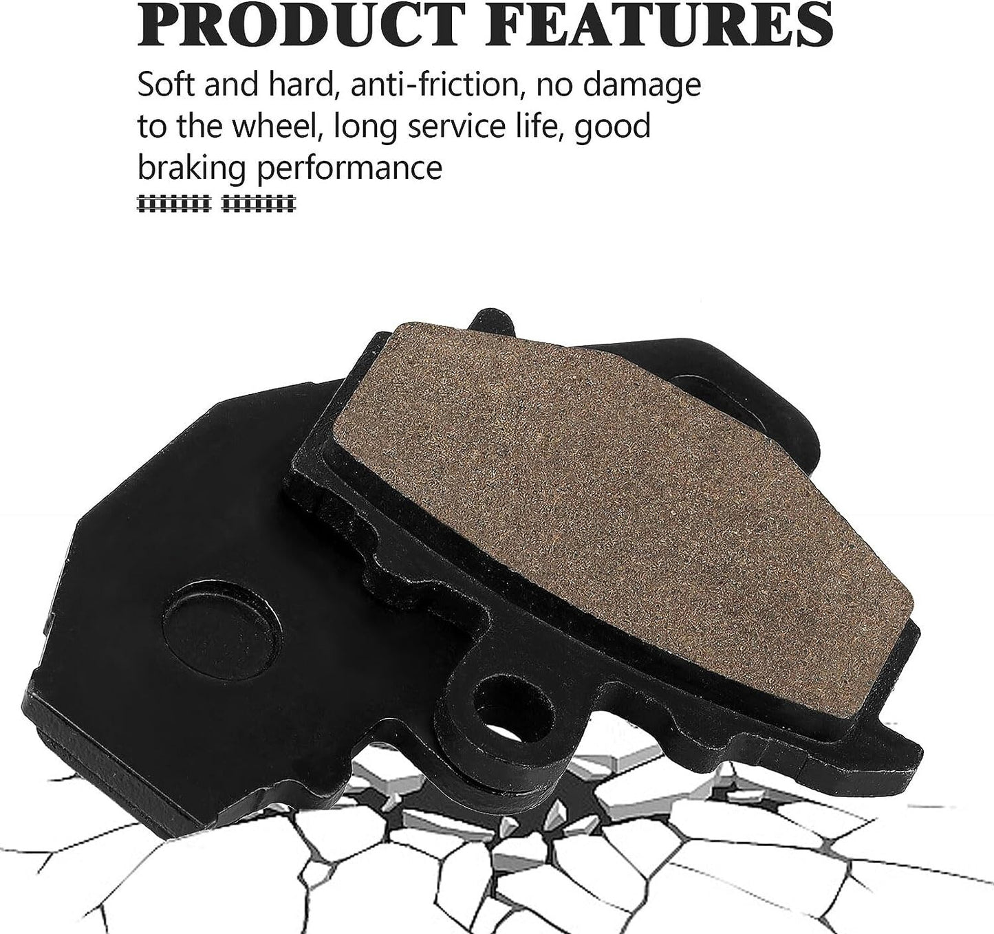 Front and Rear Brake Pads for Kawasaki ZX6R ZX-6R ZX600 1998-2001, ZZR600 ZX 600