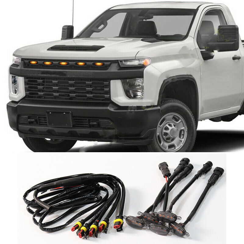 5for Chevrolet Silverado 2500 HD 2019-2021 Grille LED Light Style Grill
