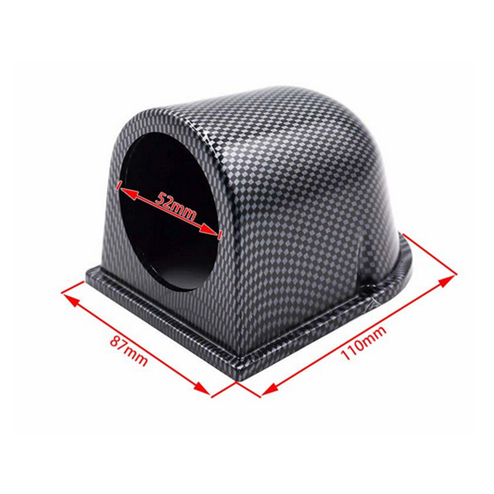 Carbon Car 2 52mm Universal One Hole DashBoard Gauge Pod Holder Q