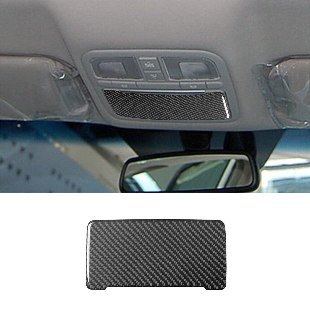 2Pcs Carbon Fiber Front Defogging Frame Cover Trim for KIA Cadenza 2014-2016 v