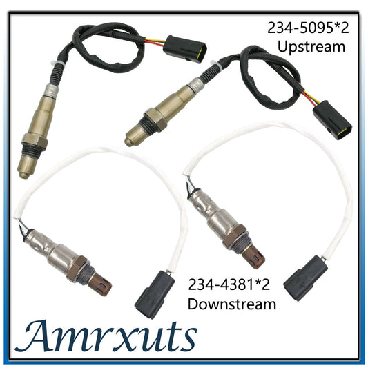 A 4-piece set of upstream and downstream oxygen sensors suitable for Infiniti QX56 2011-2013 and QX80 2014 5.6L- n