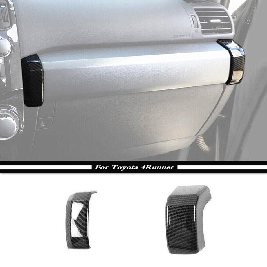 For 2010-2023 4Runner Carbon Fiber for Co -Pilot Dash Front Panel Cover Trim2 v
