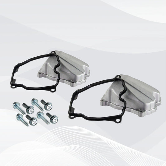 Two sets of cast aluminum valve cover assemblies with gaskets are suitable for Can-am engine parts. Q