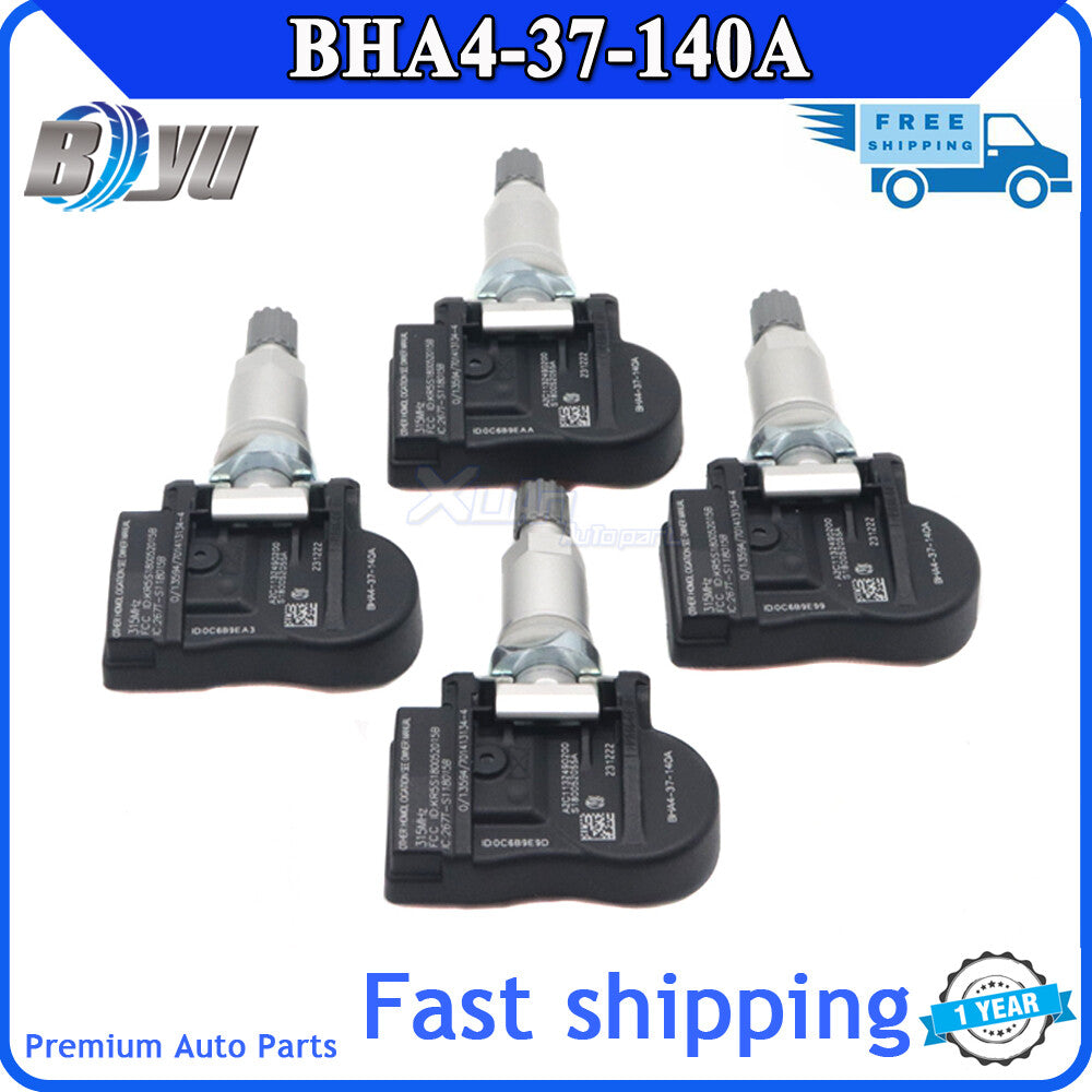 4-pack BHA4-37-140A 315MHz TPMS tire pressure sensors suitable for Mazda 2, 3, 5, CX-3, CX-5 v