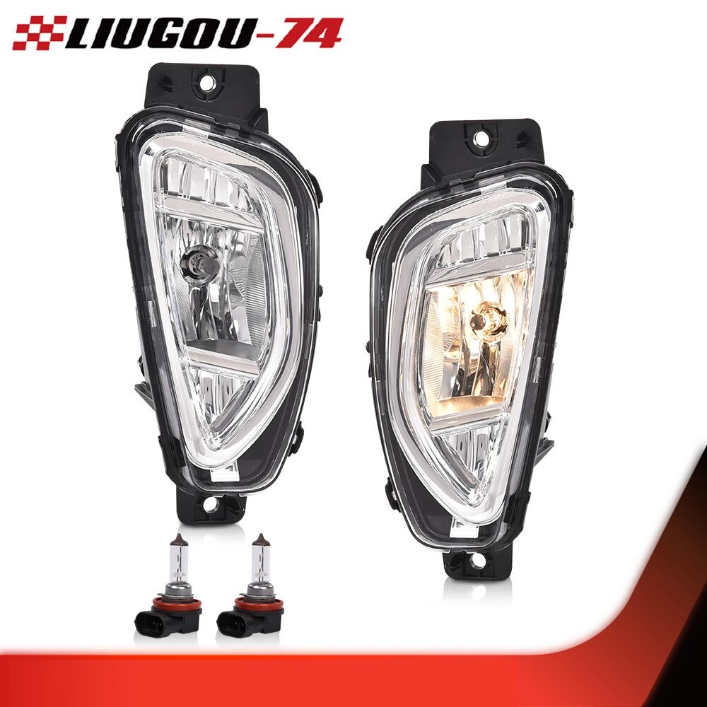 Front bumper halogen fog lights fog lights one pair fits 2020 2021 2022 for Escape- v