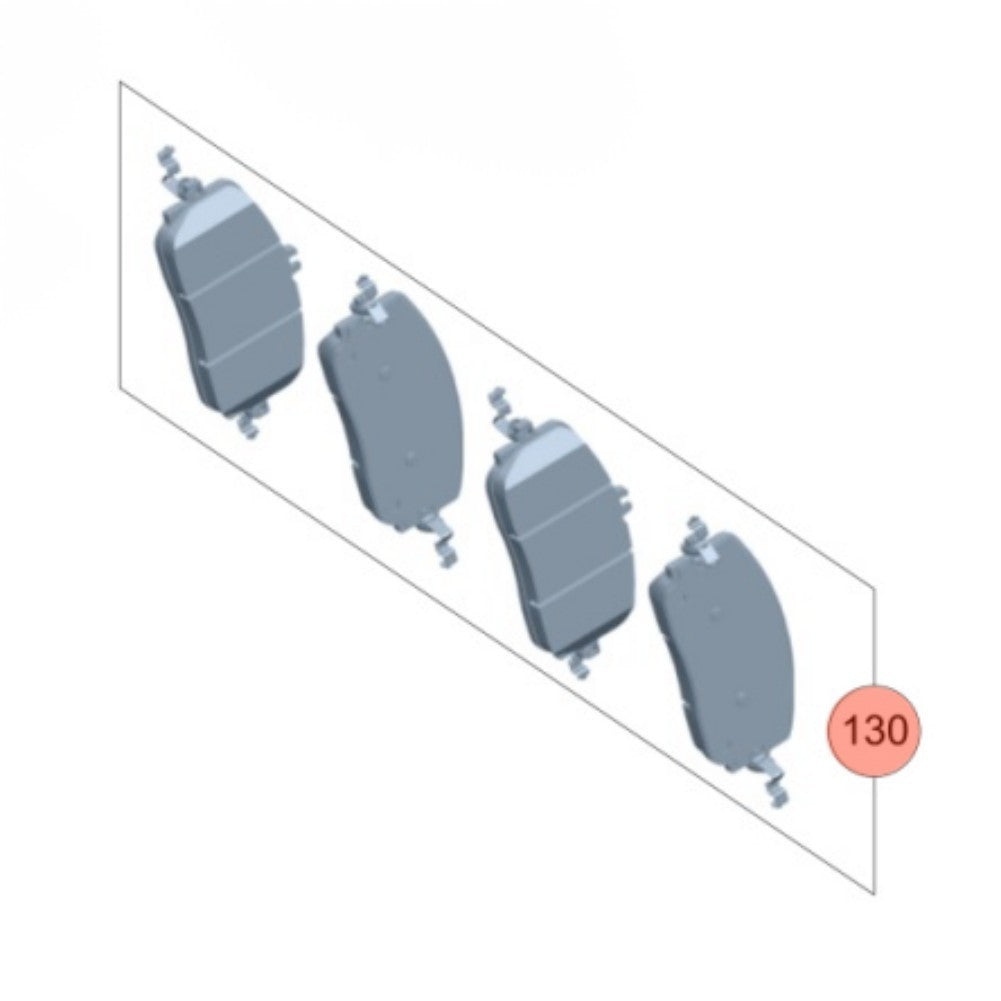 Brake Pad Set for Mercedes S W223 2023-2024 Q